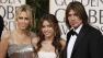 From left, Leticia Tish Cyrus, Billy Ray Cyrus and Miley Cyrus
