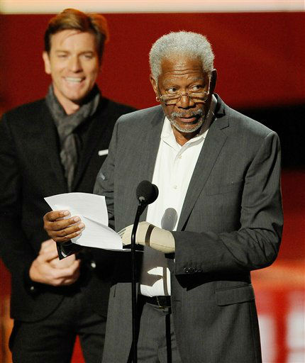 Morgan Freeman accepts the award for favorite...