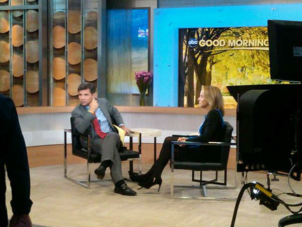 Good Morning America, George and Katie wait for...