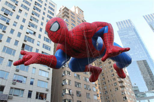 The Spiderman balloon participates in the 86th...