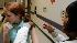 Nurse administers a flu shot