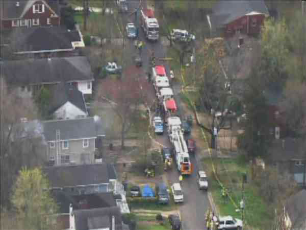 Firefighters had to run hose down the block...
