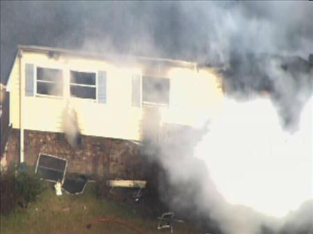 Several firefighters were called to a house...