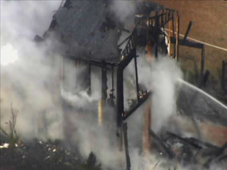 Several firefighters were called to a house...