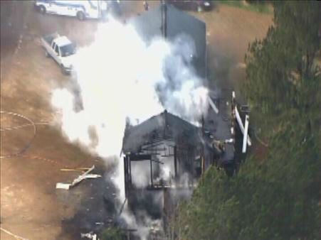 Several firefighters were called to a house...