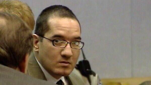 John Violette at the hearing where a judge declared him not guilty by reason of insanity.