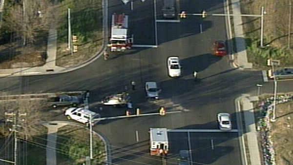 Overturned vehicle
