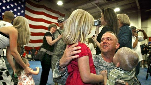 Troops return