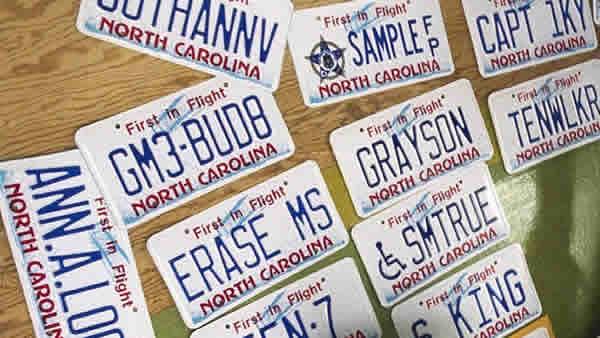 License plates