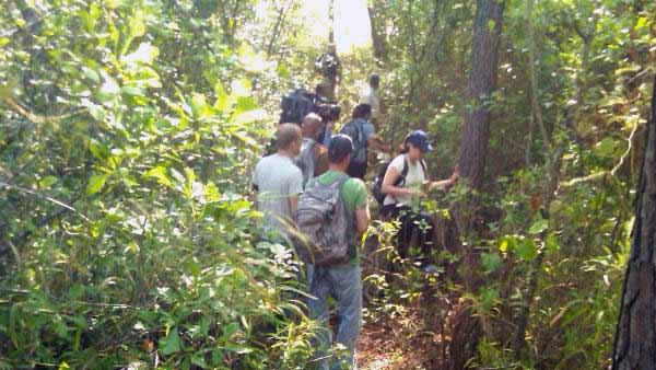 Volunteers helping search Thursday for evidence connected to the disappearance of Kelli Bordeaux