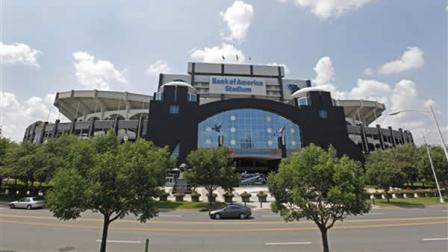 The Bank of America Stadium is shown in downtown Charlotte, N.C.