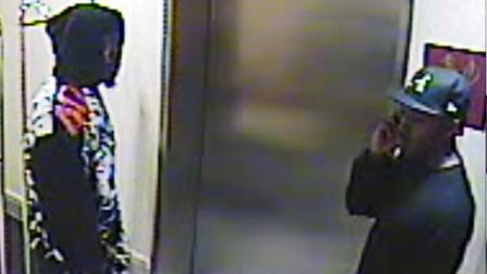 Authorities in Durham are trying to identify two suspects who allegedly robbed a woman inside her hotel room earlier this month.