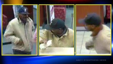 Durham Police are trying to identify a middle-aged suspect seen in surveillance video during a robbery at the Wells Fargo bank on West Main Street Friday.