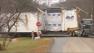 The historic St. Philips Chapel was taken apart at its former location in Germanton, N.C. and placed on flatbed trucks for its journey to Chapel Hill.