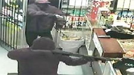 Two men robbed the Durham Mini Mart at 1933 Holloway Street on Dec. 5 at 11:47 p.m.