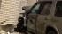 SUV into bank