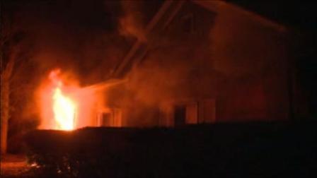 The fire started around 9 p.m. at a home on the 600 block of Primitive Street.