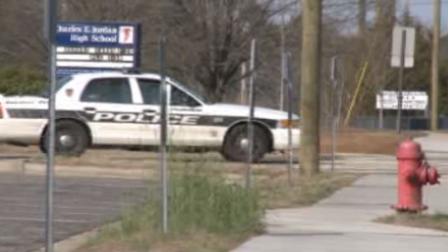 Police said the victim was found in the parking lot at Jordan High School with a stab wound
