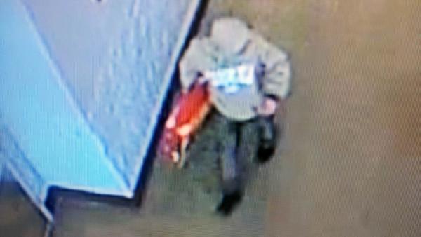 Authorities in Clayton are looking for a man involved in a hit-and-run after allegedly stealing a television from Walmart Thursday.