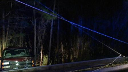 Section of Hillandale Road in Durham had to be closed early Wednesday morning after a truck crashed into a power pole.