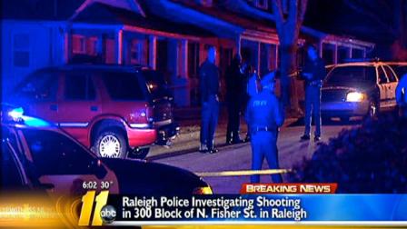 Raleigh police are searching for two men involved in early Friday morning shooting.