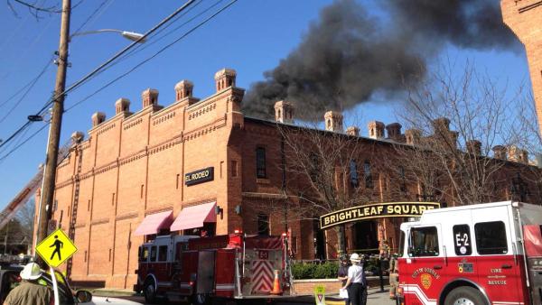 Firefighters battled a blaze at the El Rodeo restaurant in the 900 block of West Main Street in Durham.