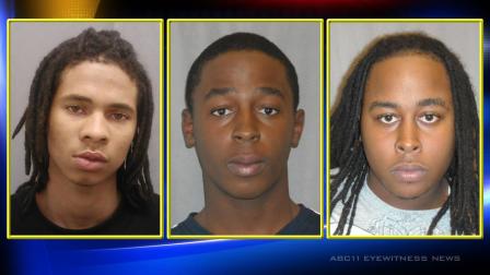 Corey Cheek Jr, 17, of 315 Davis Street, Ramek Holden, 18, of 198 Cone Lane, and Gary Treshon Holden, 21, of 251 Ragland Lane
