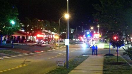 Fire crews battled a fire overnight at a sushi and burger restaurant in Raleigh.