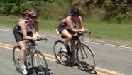 Amy Higgenbotham and Roxanne Purvis are completing an Iron Man competition and raising money for a good cause
