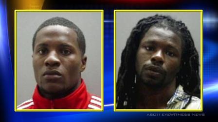 Rocky Mount authorities say 25-year-old Tyrone Foreman (L) and 24-year-old Jermale Avent (R) are charged with murder and attempted armed robbery.