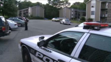 Police say several cars were damaged in the shootout that took place at the Bay Creek Apartments in Durham