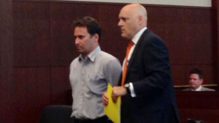 Former Green Hope High School girls soccer coach Robert Peterson of Cary faces a judge.