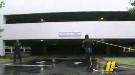 A body was found at a parking deck at 5003 S. Miami Blvd. in Durham