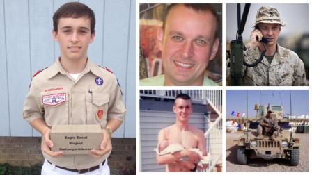 Sixteen-year-old David Griffith took on building the War On Terror memorial to honor his brother Sam, who died while fighting in Afghanistan in 2011.