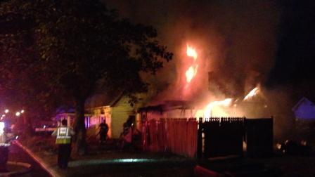 At least 10 people were displaced in the fire in the 400 block of Raiford Street in Selma.