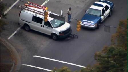 Authorities were called to a Raleigh neighborhood Wednesday after a bicyclist was hit by a van.