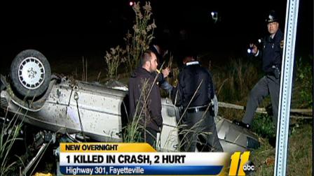 One person killed, two injured in Fayetteville crash