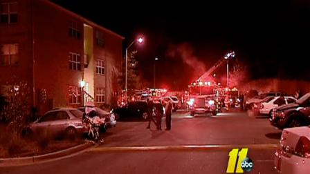 Firefighters called to complex after smoke was seen coming out of an apartment early Thursday morning.