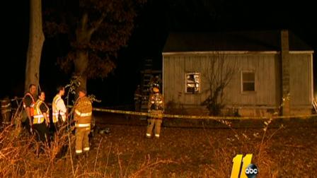 Two people escaped from a burning home in Chapel Hill early Monday morning.