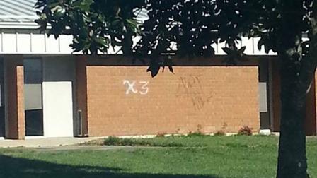 Graffiti at Northern Vance County High School