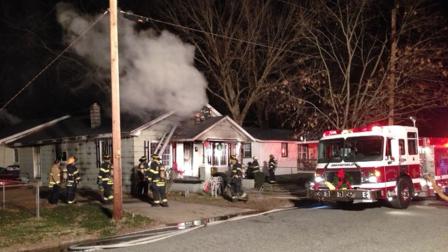 A family of six was displaced in the Christmas morning fire at a home on South Sixth Street in Smithfield, according to officials.