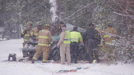 A woman was killed Tuesday afternoon in a crash near Aberdeen.
