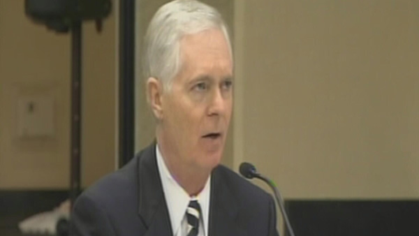 Fmr. Governor Mike Easley testifies before the State Board of Elections