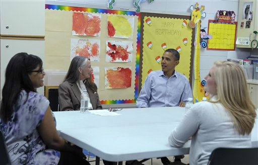 President Barack Obama speaks at the YMCA at...