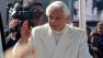 Pope Benedict XVI greets pilgrims in St. Peters Square at the Vatican, Wednesday, Feb. 27, 2013.