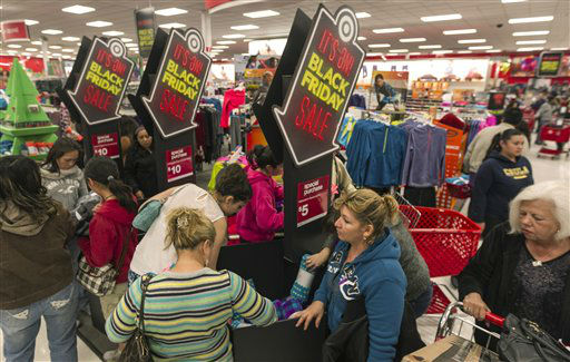 Shoppers get doorbuster deals at Target store in...