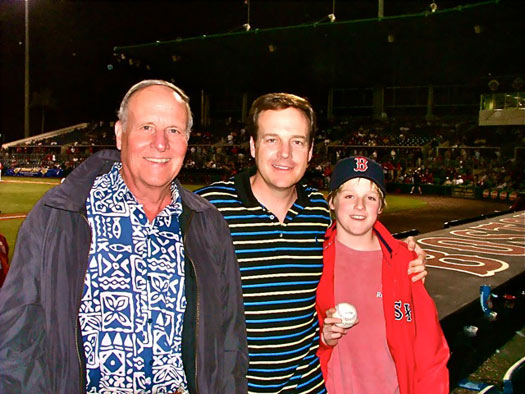 ABC11 Anchor Steve Daniels with father and son.
