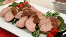 Roasted Pork Tenderloin With Red Onion Gravy Roasted Pork Tenderloin With Red Onion Gravy