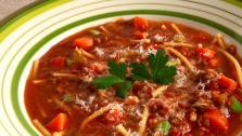 Spaghetti and Meatball Soup