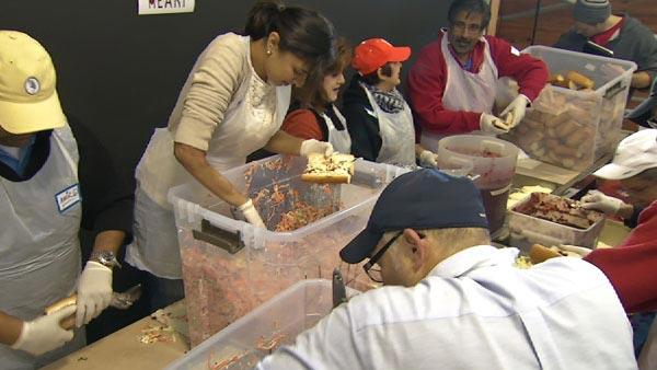 Prepping Food for Thousands in Need